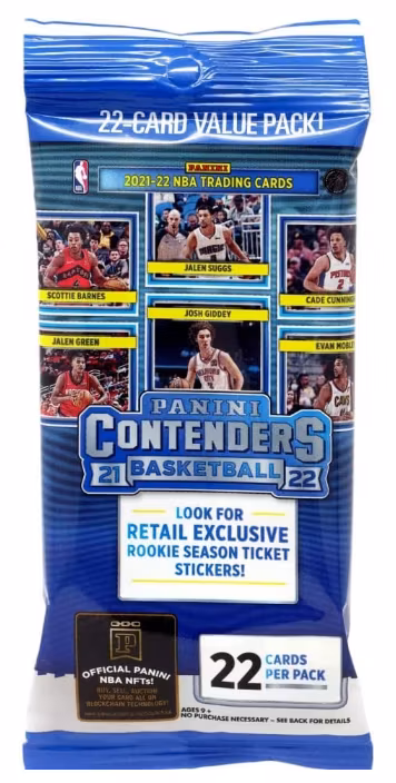 2021-22 Panini Contenders Basketball (Jumbo Value Pack)