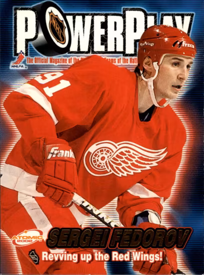 2001-02 Atomic Power Play #12 Sergei Fedorov (10-A3-REDWINGS)