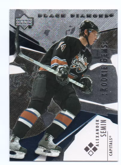2003-04 Black Diamond #159 Alexander Semin RC (60-A2-CAPITALS)