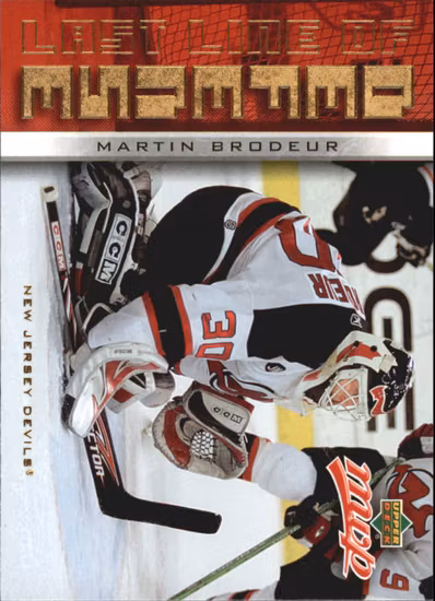 2006-07 Upper Deck MVP Last Line of Defense #LL1 Martin Brodeur (20-452x4-DEVILS)
