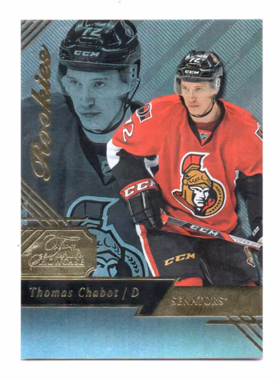 2016-17 Fleer Showcase Flair #46 Thomas Chabot R0 (30-A12-SENATORS)