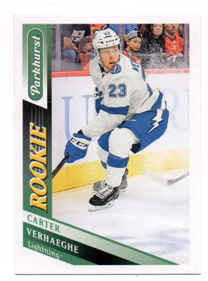 2019-20 Parkhurst #283 Carter Verhaeghe RC (12-B2-LIGHTNING)