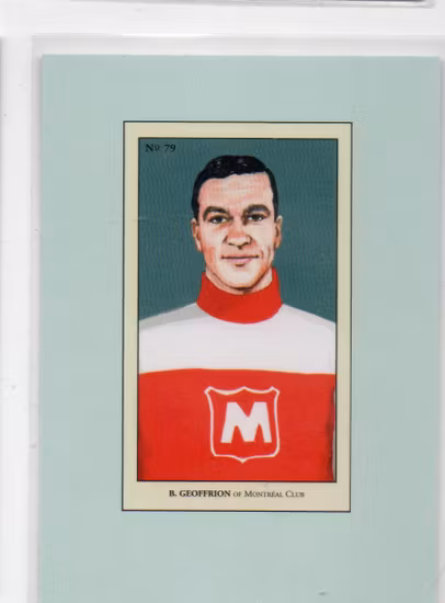 2010-11 ITG 100 Years of Card Collecting #79 Bernie Geoffrion HP (20-B5-CANADIENS)