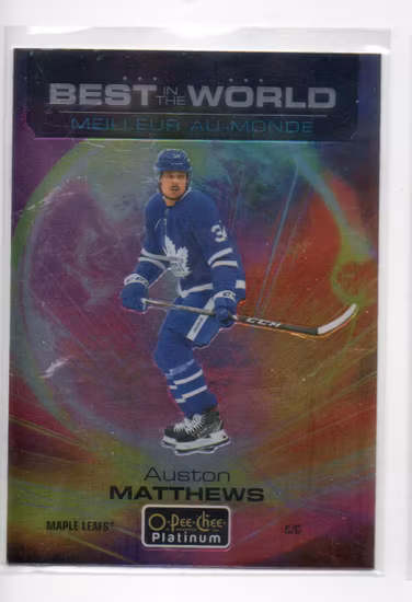 2020-21 O-Pee-Chee Platinum Best in the World #BW4 Auston Matthews (25-B2-MAPLELEAFS)