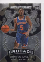 2020-21 Panini Chronicles #539 Immanuel Quickley Crusade (15-B5-NBAKNICKS)