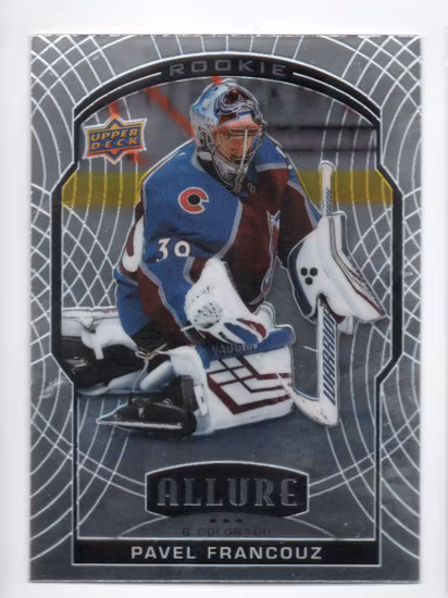 2020-21 Upper Deck Allure #73 Pavel Francouz RC (10-A12-AVALANCHE)