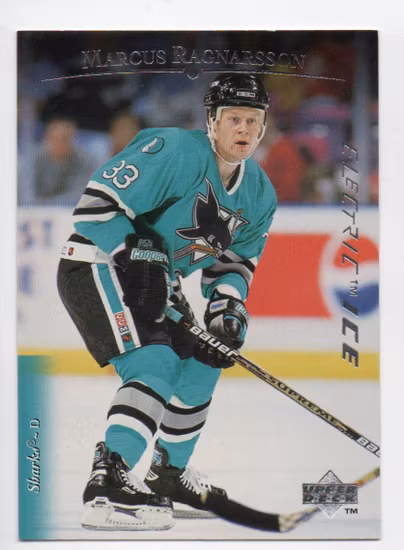 1995-96 Upper Deck Electric Ice #439 Marcus Ragnarsson (12-B10-SHARKS)