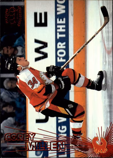 1997-98 Pacific Red #107 Corey Millen (10-B9-FLAMES)