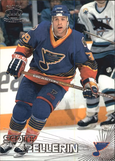 1997-98 Pacific Silver #95 Scott Pellerin (10-B9-BLUES)