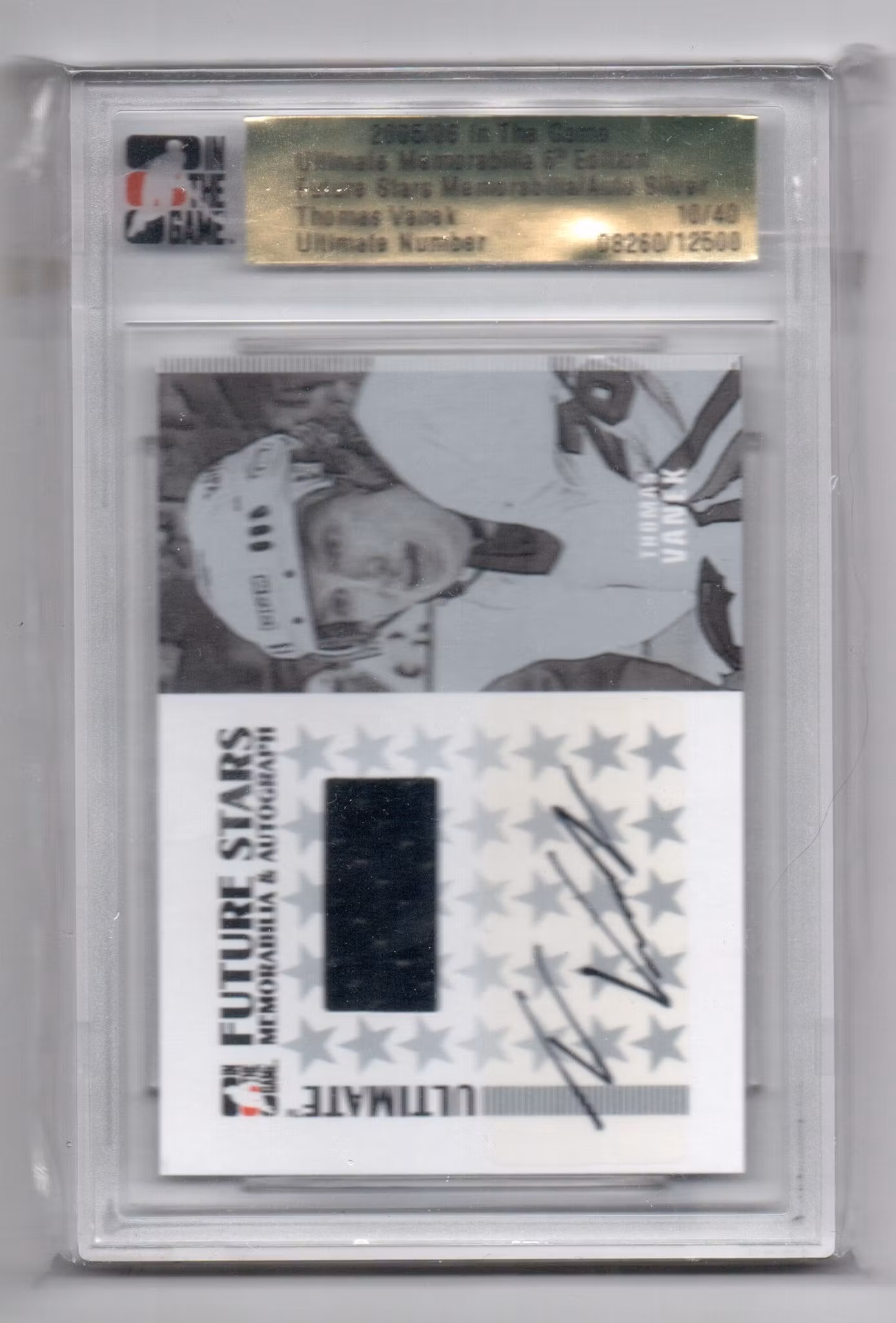 2005-06 ITG Ultimate Memorabilia Future Stars Memorabilia Autographs #10 Thomas Vanek (400-HIGHEND-SABRES)