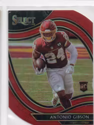 2020 Select Prizm Red Die Cut #372 Antonio Gibson (20-B10-NFLREDSKINS)