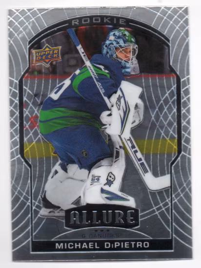 2020-21 Upper Deck Allure #93 Michael DiPietro RC (10-A12-CANUCKS)
