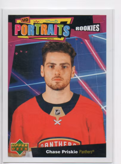 2020-21 Upper Deck UD Portraits #P53 Chase Priskie (10-B2-NHLPANTHERS)