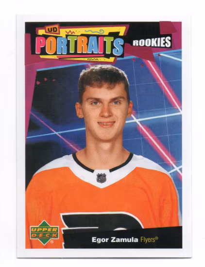 2020-21 Upper Deck UD Portraits #P57 Egor Zamula (10-A3-FLYERS)