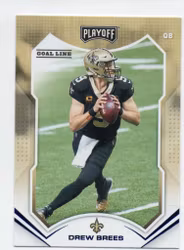 2021 Playoff Goal Line #168 Drew Brees (20-B8-NFLSAINTS)