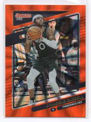 2021-22 Donruss Holo Orange Laser #82 D'Angelo Russell (20-B8-NBATIMBERWOLVES)