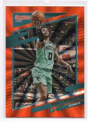 2021-22 Donruss Holo Orange Laser #87 Miles Bridges (15-B8-NBAHORNETS)