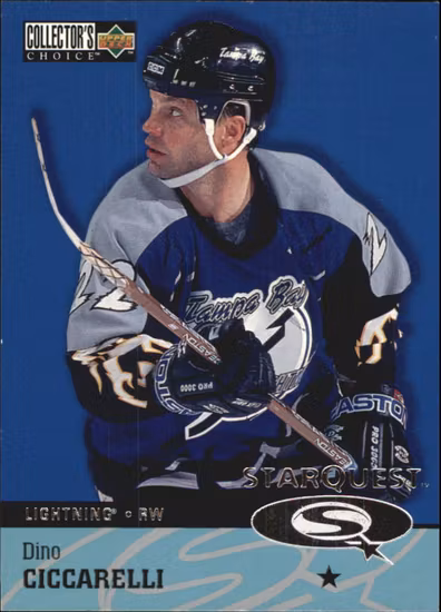 1997-98 Collector's Choice StarQuest #SQ22 Dino Ciccarelli (10-B4-LIGHTNING)