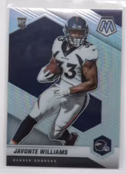 2021 Panini Mosaic Rookie Variations Silver #315 Javonte Williams (15-B4-NFLBRONCOS)
