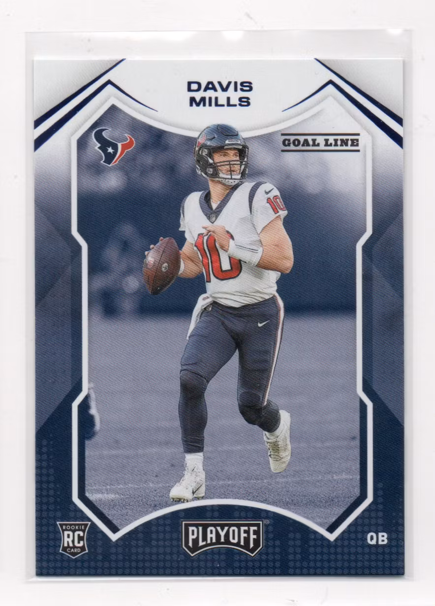 2021 Playoff Goal Line #223 Davis Mills (20-B8-NFLTEXANS)