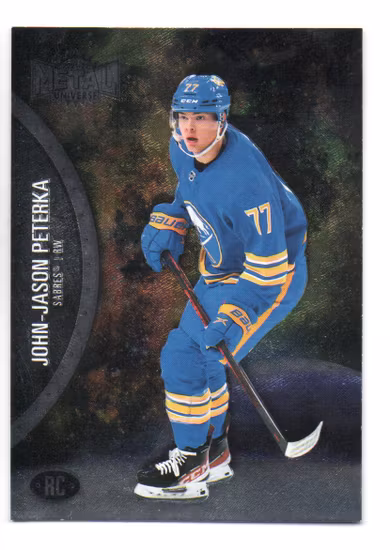 2021-22 Metal Universe #186 John-Jason Peterka RC (20-A7-SABRES)