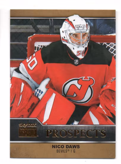 2021-22 Metal Universe Skybox Premium Prospects #PP29 Nico Daws (10-A12-DEVILS)