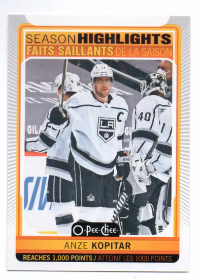 2021-22 O-Pee-Chee #597 Anze Kopitar (10-A7-NHLKINGS)