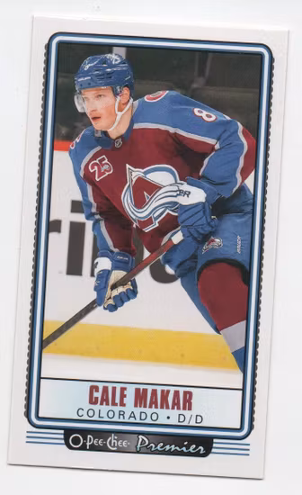 2021-22 O-Pee-Chee OPC Premier Tallboys #P27 Cale Makar (20-A10-AVALANCHE)