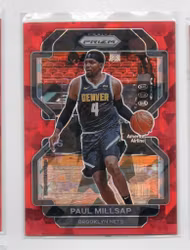 2021-22 Panini Prizm Prizms Red Ice #46 Paul Millsap (20-B5-NBANETS)