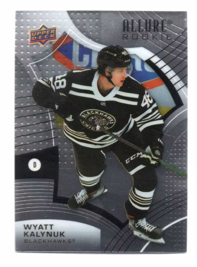 2021-22 Upper Deck Allure #117 Wyatt Kalynuk RC (10-B8-BLACKHAWKS)