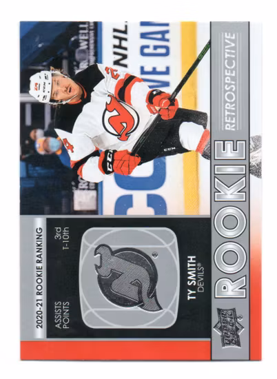 2021-22 Upper Deck Rookie Retrospective #RR14 Ty Smith (10-A14-DEVILS)