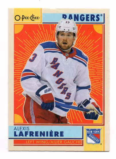 2022-23 O-Pee-Chee Retro #37 Alexis Lafreniere (12-A9-RANGERS)
