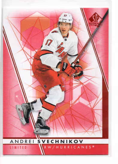 2022-23 SP Authentic Limited Red #37 Andrei Svechnikov (10-A3-HURRICANES)