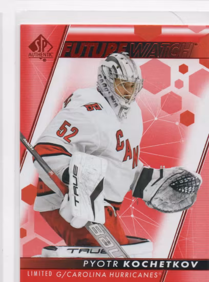 2022-23 SP Authentic Limited Red #119 Pyotr Kochetkov FW (20-A3-HURRICANES)