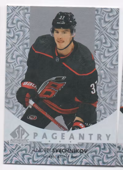 2022-23 SP Authentic Pageantry #P37 Andrei Svechnikov (10-A5-HURRICANES)