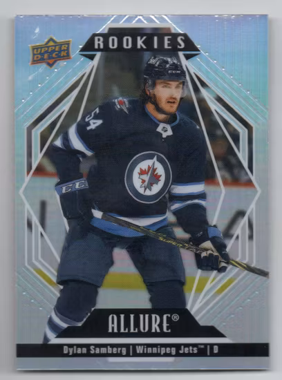 2022-23 Upper Deck Allure #139 Dylan Samberg RC (10-A8-NHLJETS)