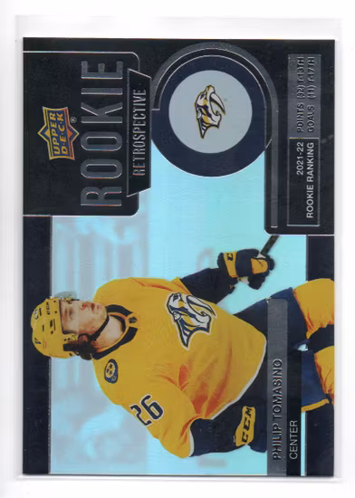 2022-23 Upper Deck Rookie Retrospective #RR3 Philip Tomasino (10-A14-PREDATORS)