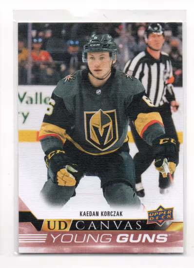 2022-23 Upper Deck UD Canvas #C116 Kaedan Korczak YG (40-A2-GOLDENKNIGHTS)