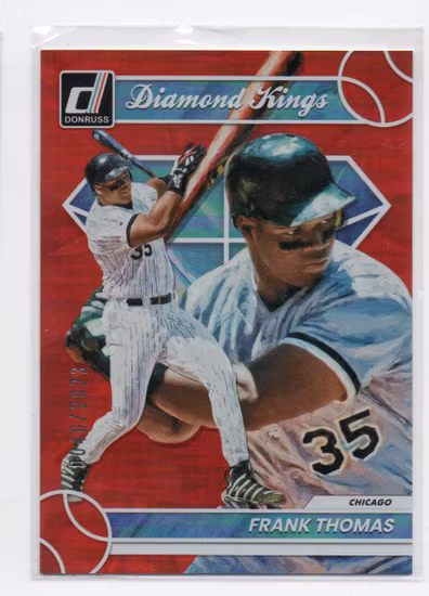 2023 Donruss Holo Red #4 Frank Thomas DK (25-B9-MLBWHITESOX)