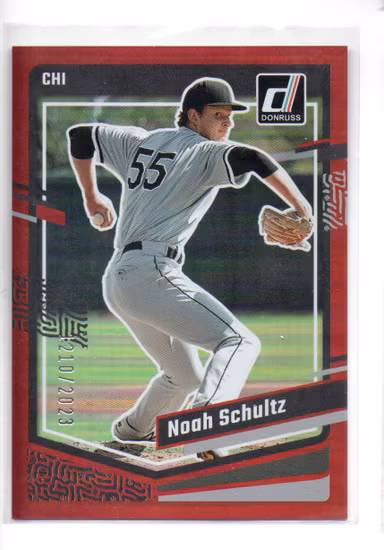2023 Donruss Holo Red #126 Noah Schultz (20-B3-MLBWHITESOX)