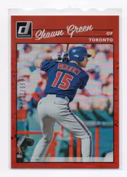 2023 Donruss Holo Red #271 Shawn Green RETRO (20-B9-MLBBLUEJAYS)