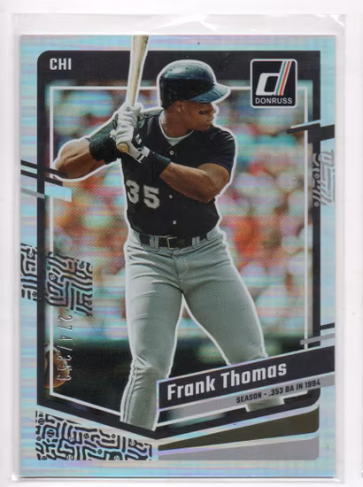 2023 Donruss Stat Line Season #166 Frank Thomas (15-B9-MLBWHITESOX)