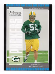2005 Bowman #233 Brady Poppinga RC (10-B3-NFLPACKERS)