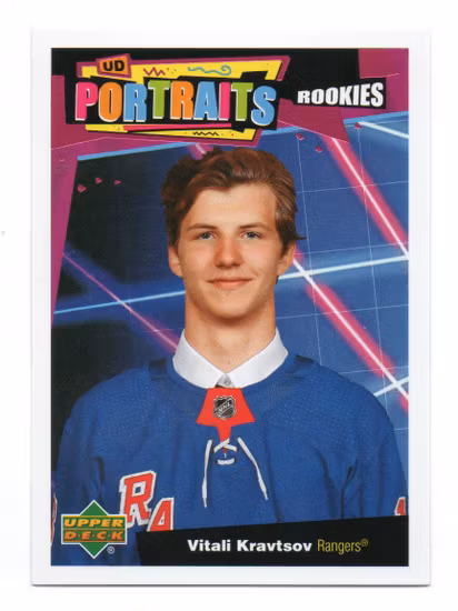 2020-21 Upper Deck UD Portraits #P83 Vitali Kravtsov (15-B4-RANGERS)
