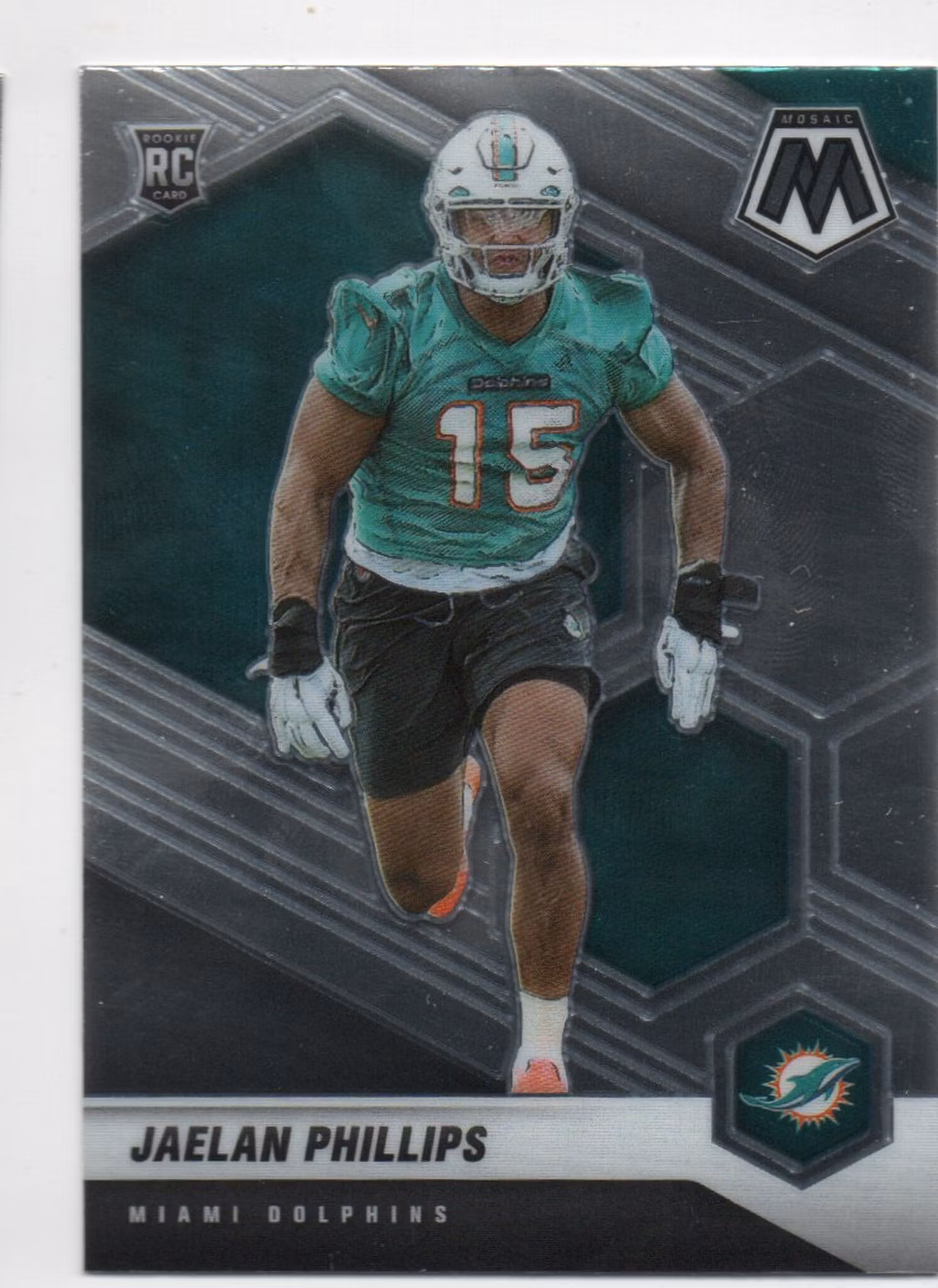 2021 Panini Mosaic #350 Jaelan Phillips RC (10-B4-NFLDOLPHINS) (2)