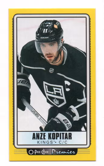 2021-22 O-Pee-Chee OPC Premier Tallboys Yellow #P25 Anze Kopitar (15-B4-NHLKINGS)