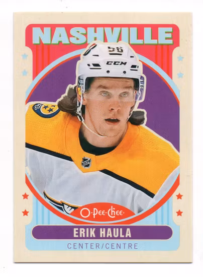 2021-22 O-Pee-Chee Retro #145 Erik Haula (10-B3-PREDATORS)