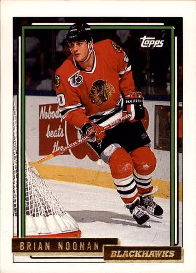 1992-93 Topps Gold #159 Brian Noonan (10-B13-BLACKHAWKS)