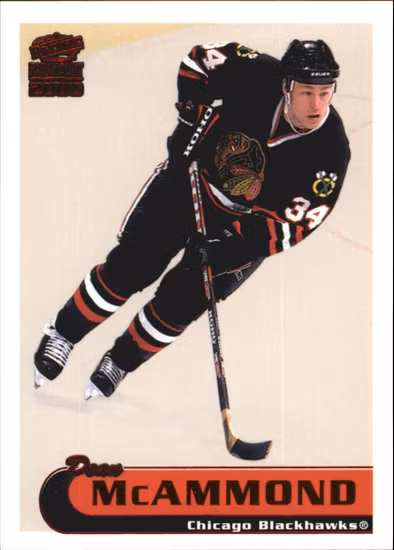 1999-00 Paramount Red #56 Dean McAmmond (10-B13-BLACKHAWKS)