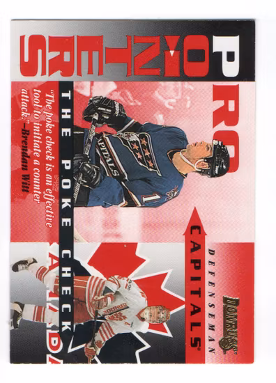 1995-96 Donruss Pro Pointers #18 Brendan Witt (10-B12-CAPITALS)